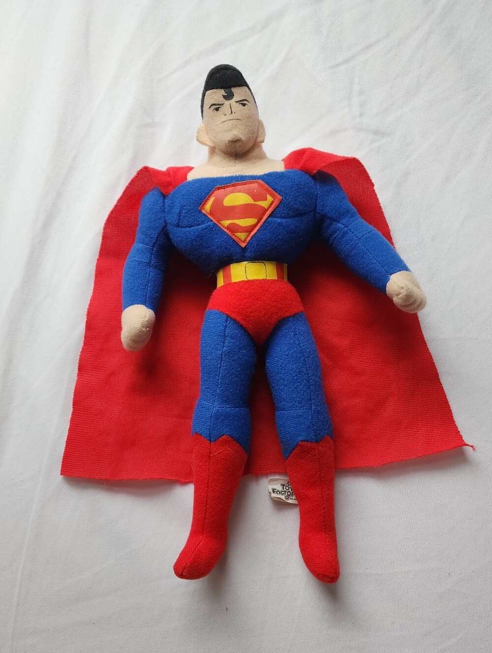 VTG Superman Stuffed Plush Doll Toy with Cape 10” Toy Factory Justice League